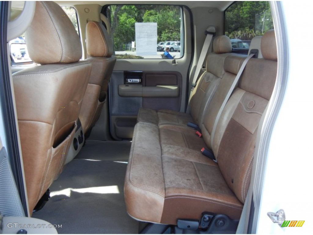 2007 F150 King Ranch SuperCrew - Oxford White / Castano Brown Leather photo #14