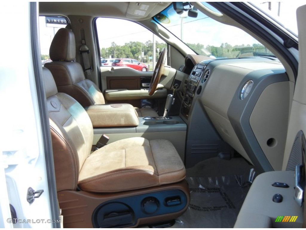 2007 F150 King Ranch SuperCrew - Oxford White / Castano Brown Leather photo #16