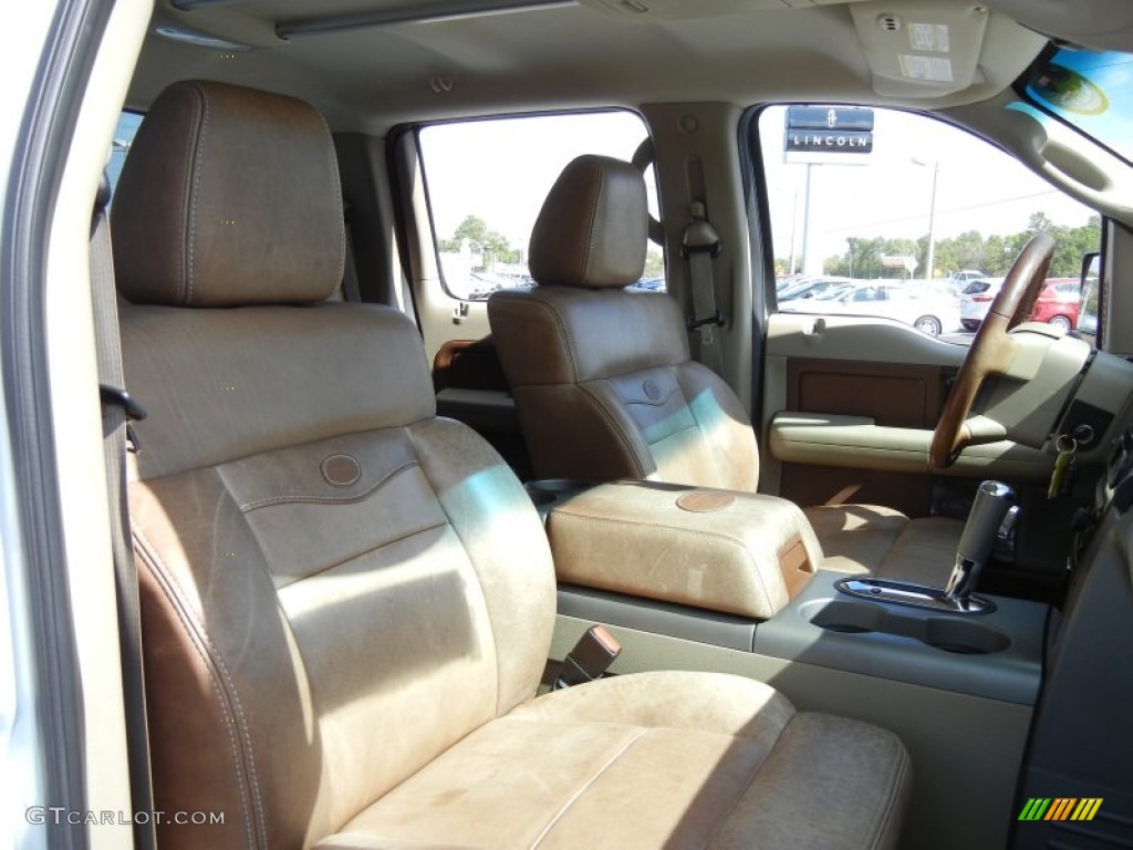 2007 F150 King Ranch SuperCrew - Oxford White / Castano Brown Leather photo #17