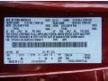 RR: Ruby Red Metallic 2013 Ford Escape Titanium 2.0L EcoBoost Color Code