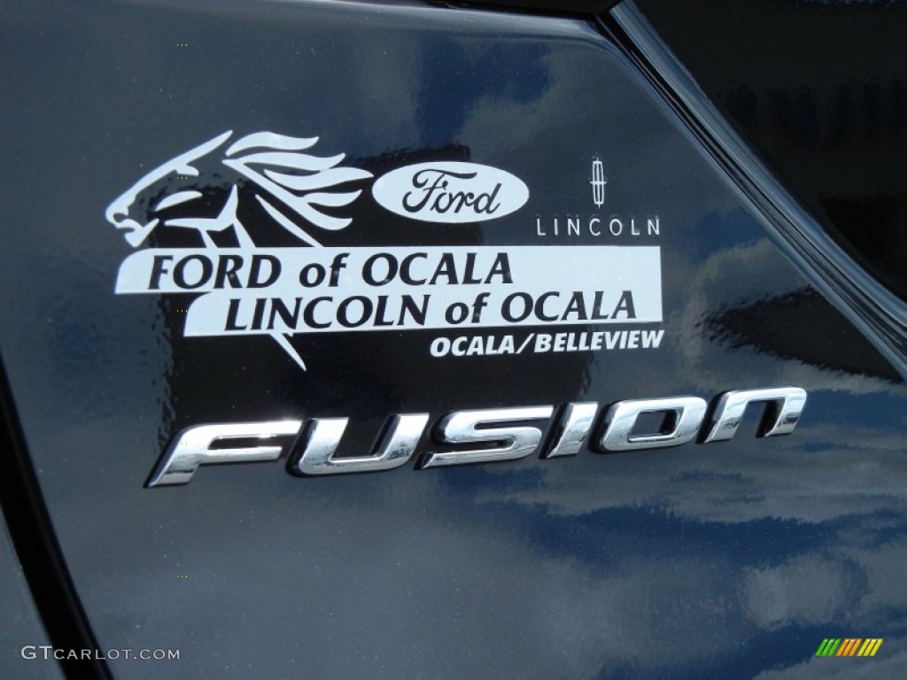 2013 Fusion SE 1.6 EcoBoost - Tuxedo Black Metallic / Dune photo #5