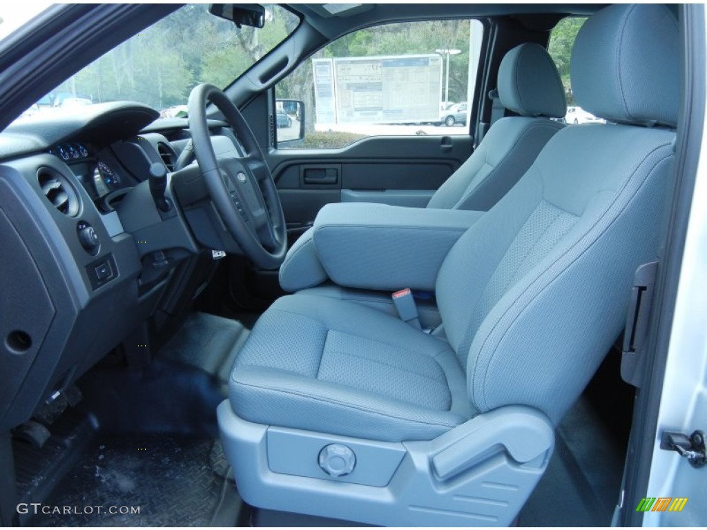 Steel Gray Interior 2013 Ford F150 XL SuperCab Photo #79614951