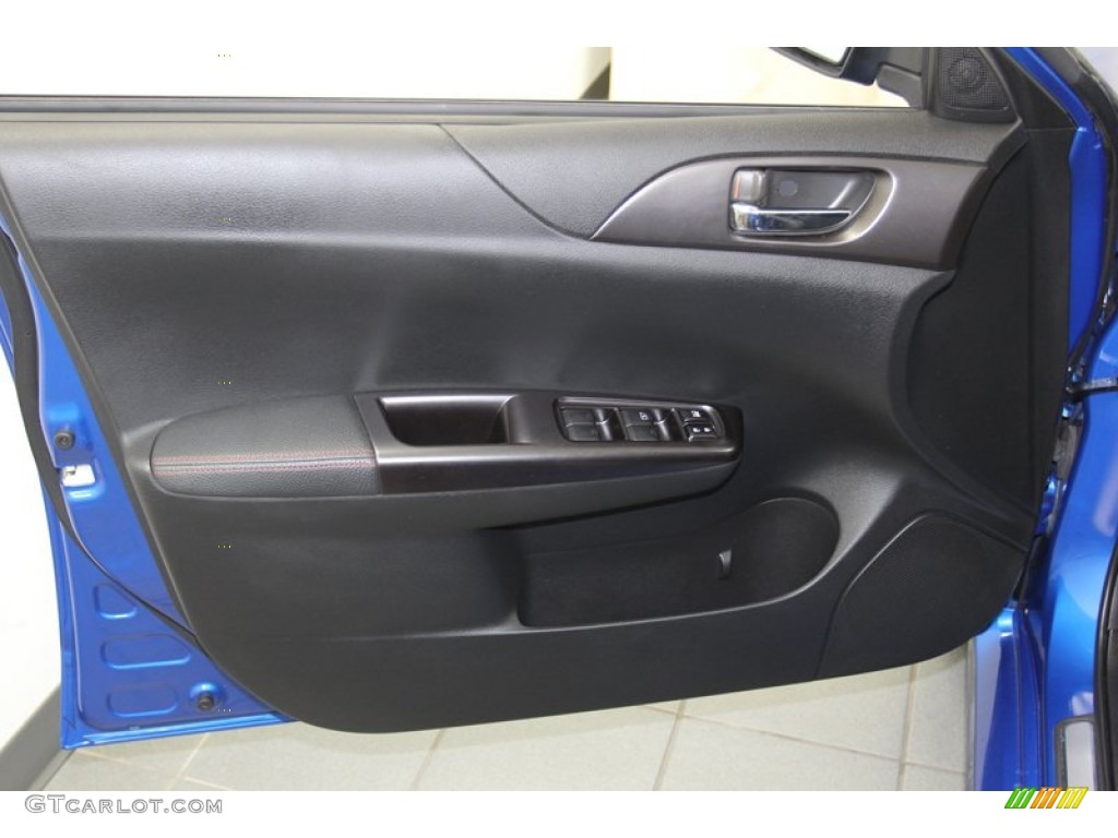 2011 Subaru Impreza WRX STi STI  Black/Alcantara Door Panel Photo #79615393