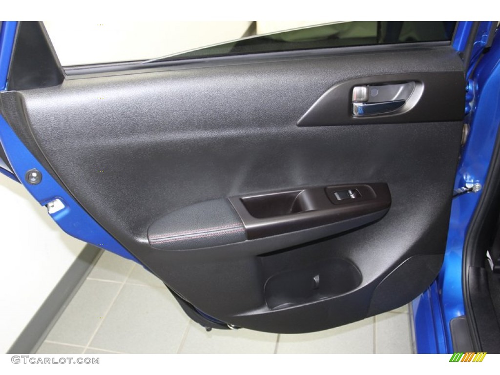2011 Subaru Impreza WRX STi STI  Black/Alcantara Door Panel Photo #79615663