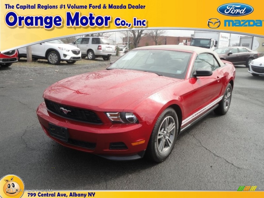 Red Candy Metallic Ford Mustang