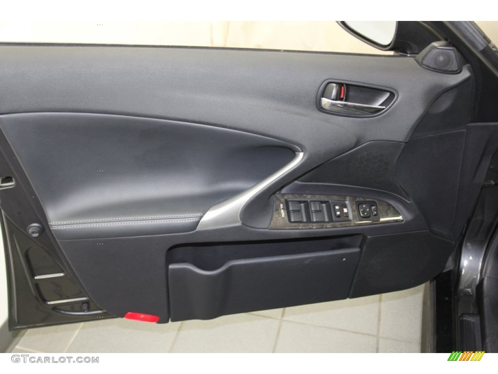 2010 Lexus IS 350 Black Door Panel Photo #79616287