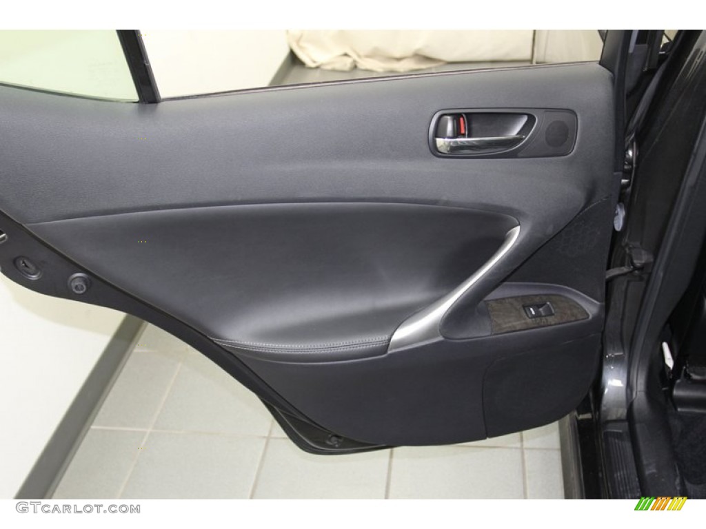 2010 Lexus IS 350 Black Door Panel Photo #79616590