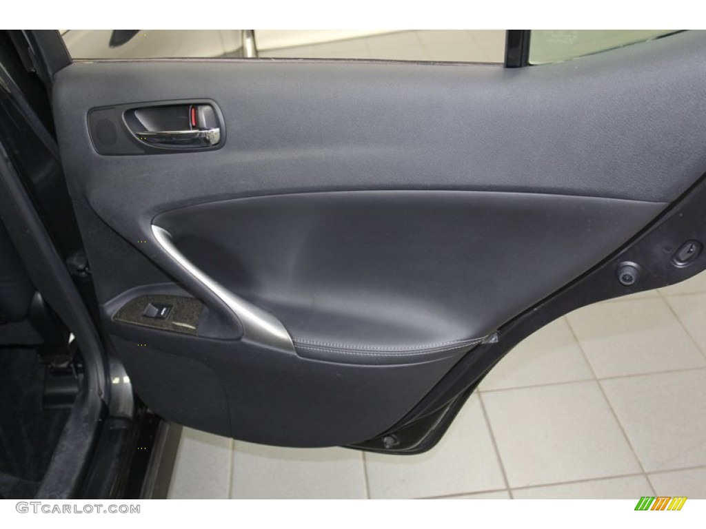 2010 Lexus IS 350 Black Door Panel Photo #79616704