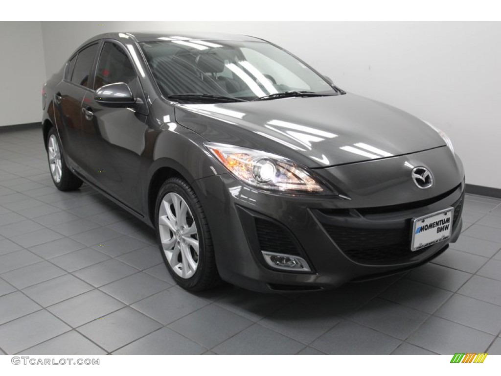 2010 MAZDA3 s Grand Touring 4 Door - Metropolitan Gray Mica / Black photo #1