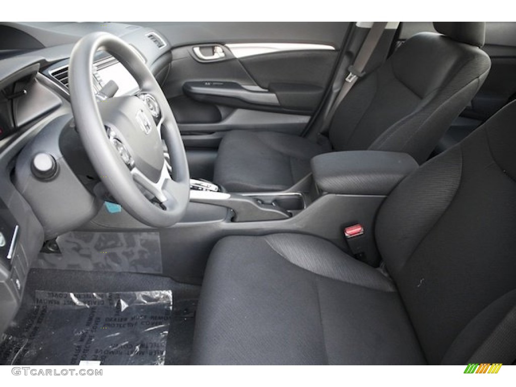 Black Interior 2013 Honda Civic EX Sedan Photo #79617244