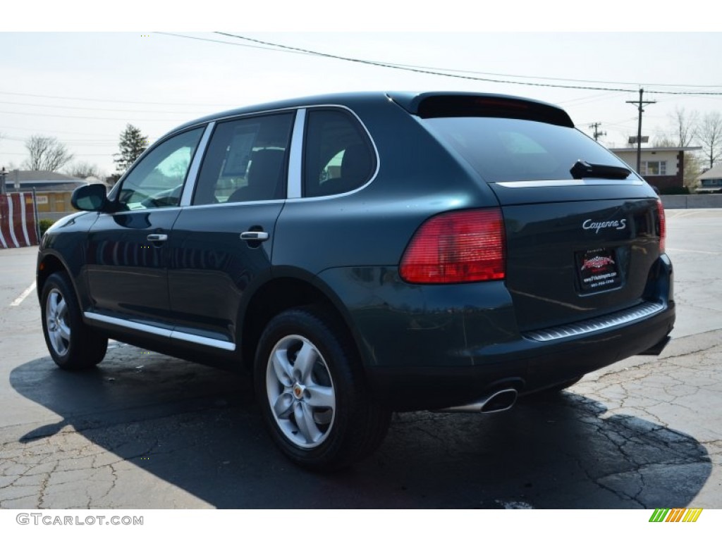 2004 Cayenne S - Dark Teal Metallic / Stone/Steel Grey photo #5