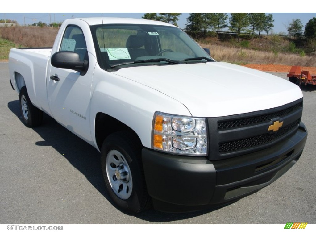 2013 Silverado 1500 Work Truck Regular Cab - Summit White / Dark Titanium photo #2