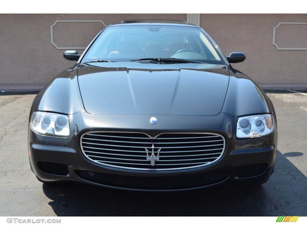 2007 Quattroporte  - Grigio Granito (Dark Grey) / Brown photo #2