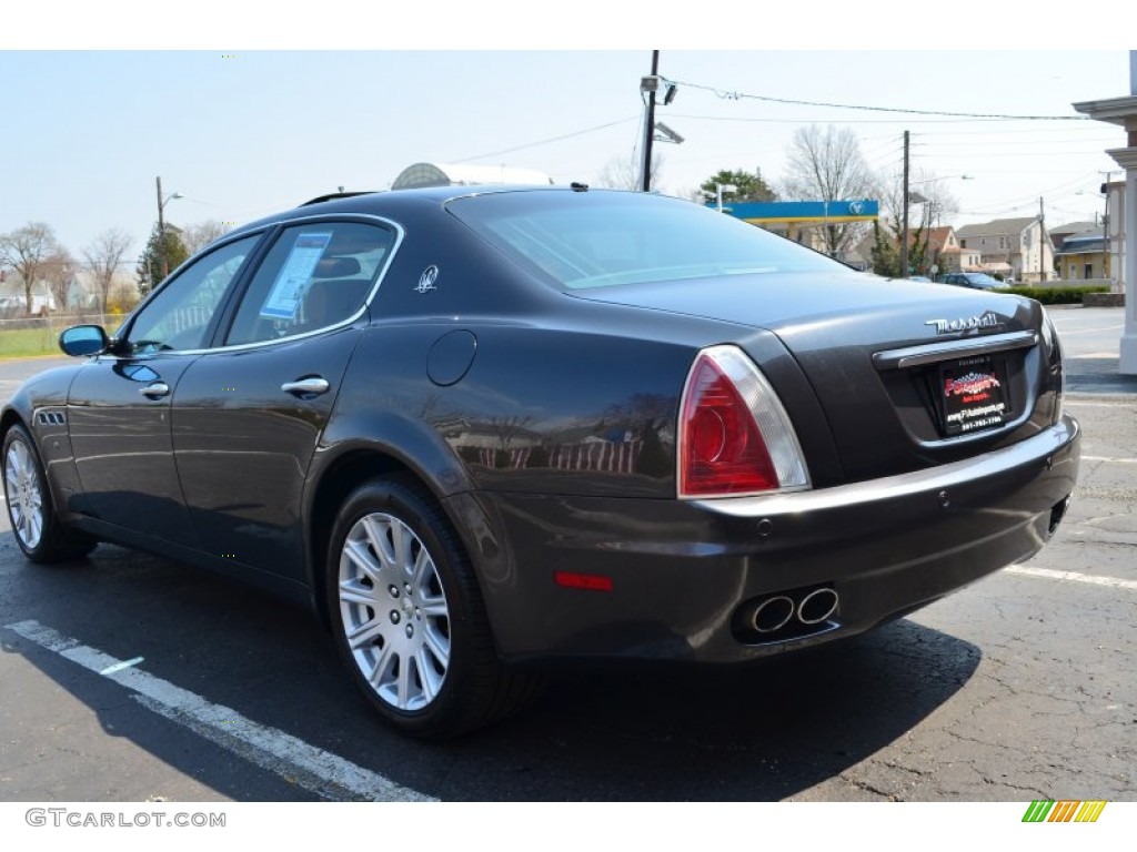 2007 Quattroporte  - Grigio Granito (Dark Grey) / Brown photo #5