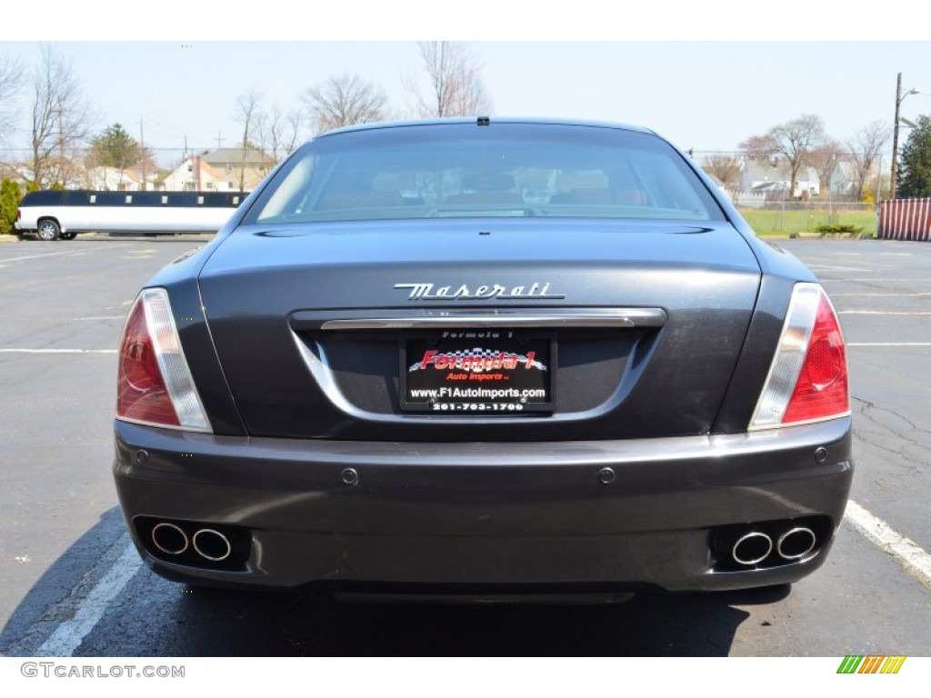 2007 Quattroporte  - Grigio Granito (Dark Grey) / Brown photo #6