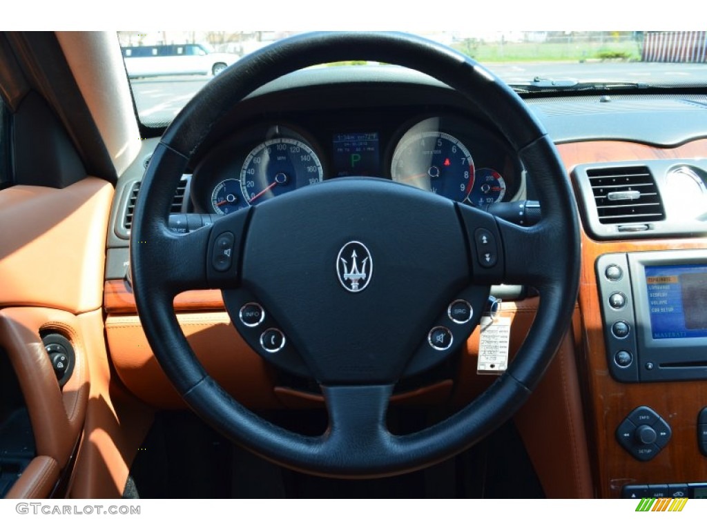 2007 Maserati Quattroporte Standard Quattroporte Model Brown Steering Wheel Photo #79619900