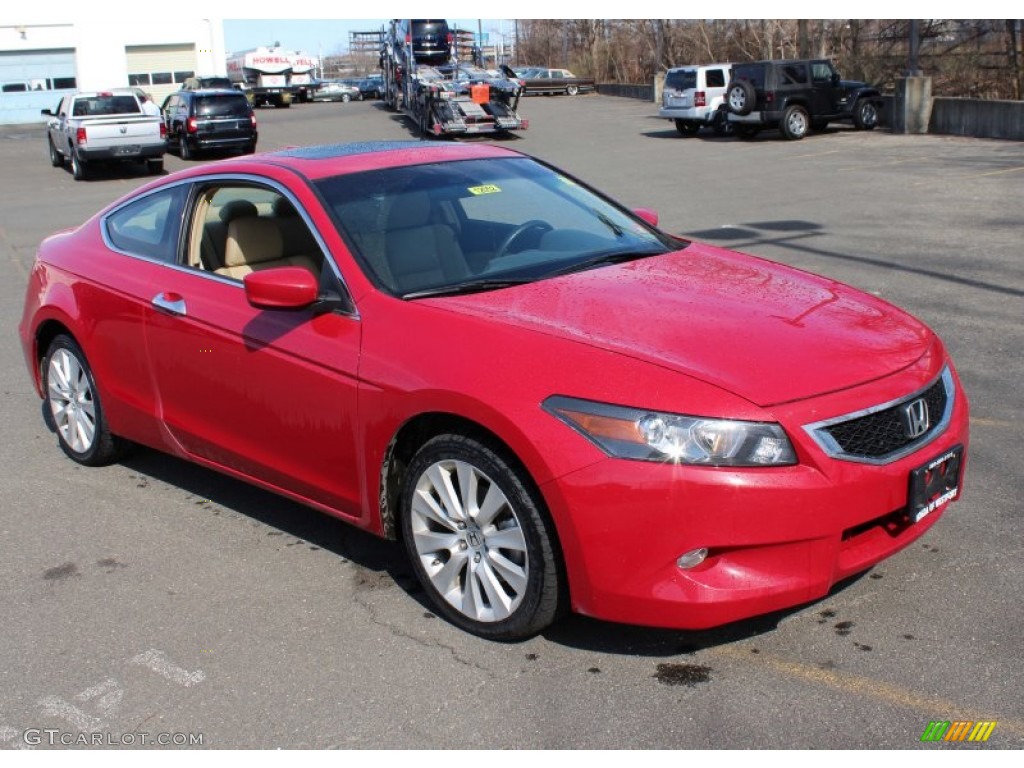San Marino Red 2008 Honda Accord EX-L V6 Coupe Exterior Photo #79620397