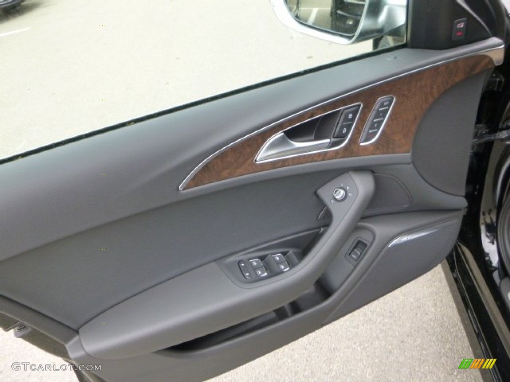 2013 Audi S6 4.0 TFSI quattro Sedan Black Door Panel Photo #79620730