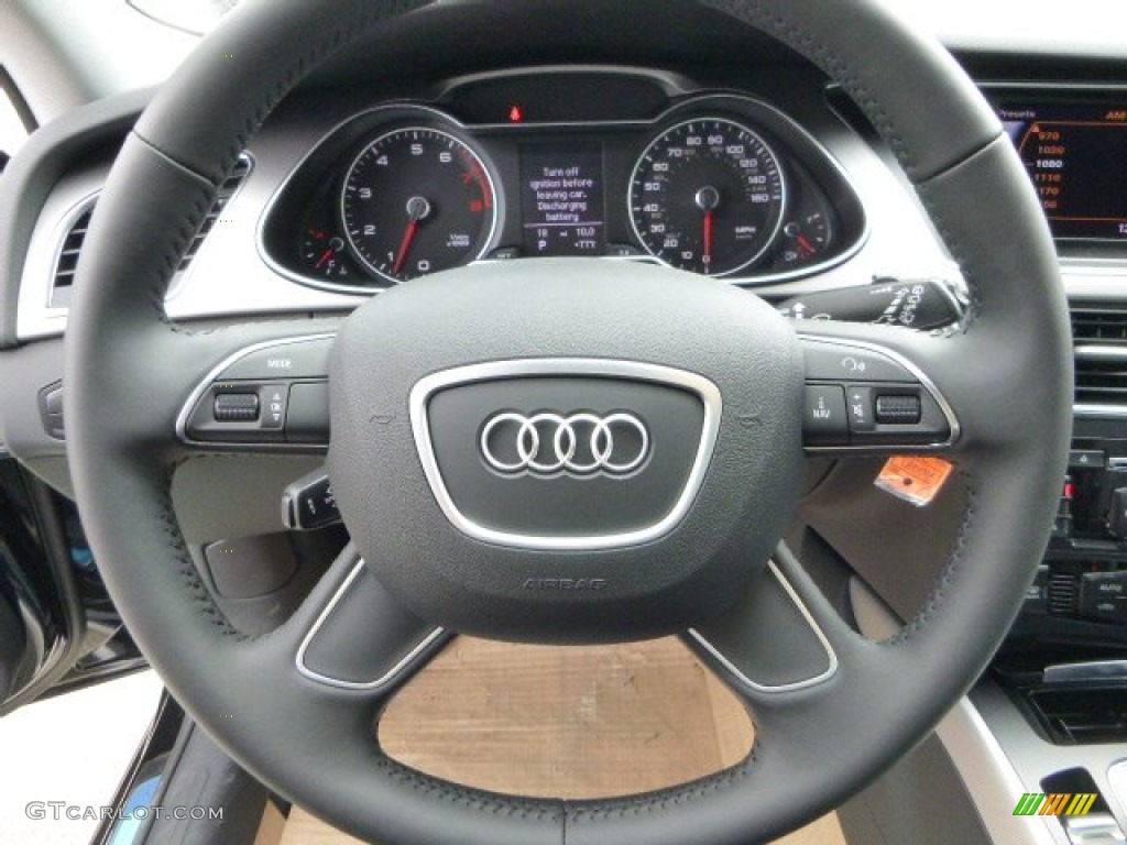 2013 Audi Allroad 2.0T quattro Avant Black Steering Wheel Photo #79621968