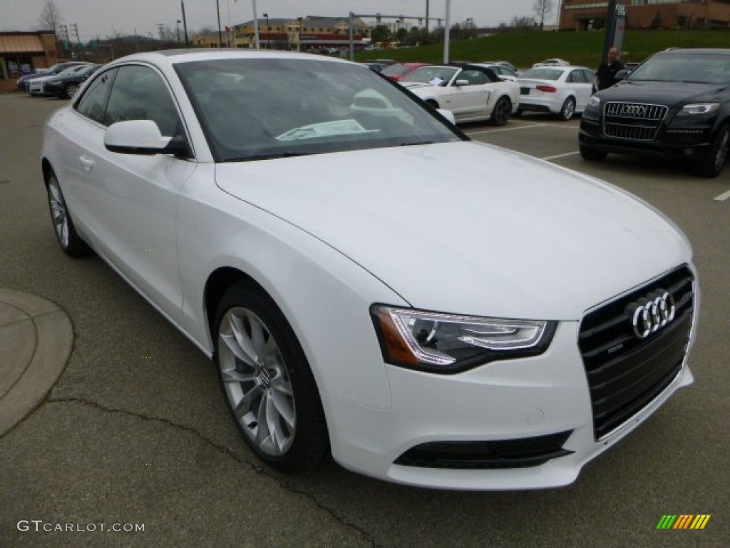 Glacier White Metallic 2013 Audi A5 2.0T quattro Coupe Exterior Photo #79622038