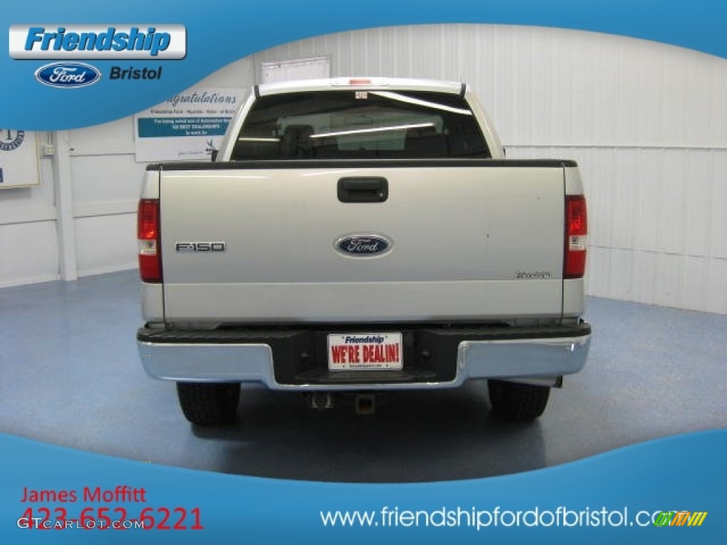 2005 F150 XLT SuperCab 4x4 - Silver Metallic / Medium Flint/Dark Flint Grey photo #4