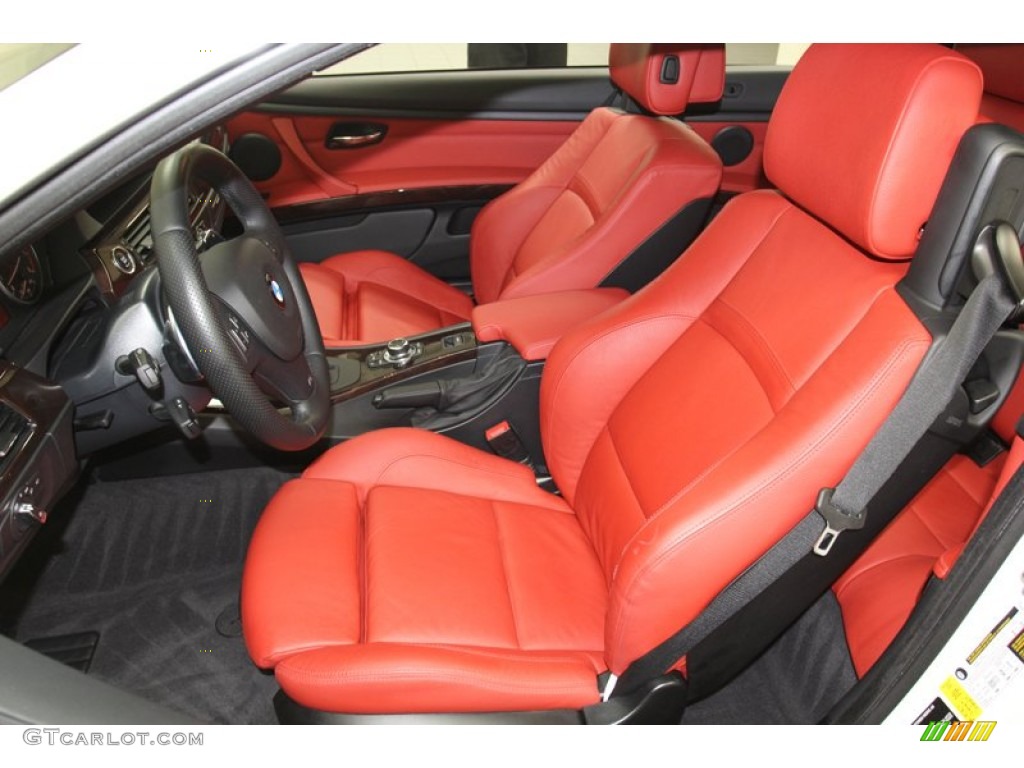 2012 3 Series 328i Convertible - Mineral White Metallic / Coral Red/Black photo #14