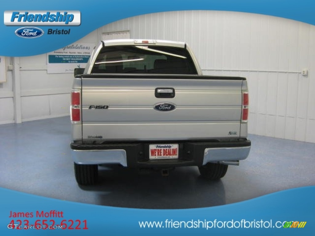 2010 F150 XLT SuperCrew 4x4 - Ingot Silver Metallic / Medium Stone photo #4