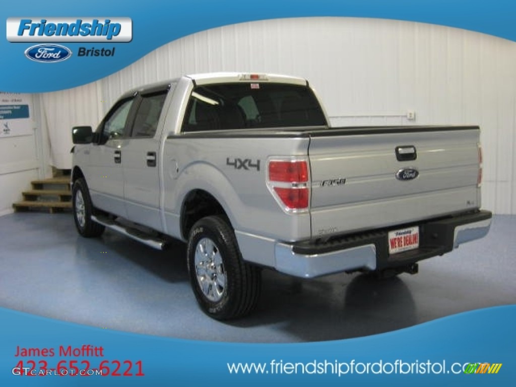 2010 F150 XLT SuperCrew 4x4 - Ingot Silver Metallic / Medium Stone photo #5