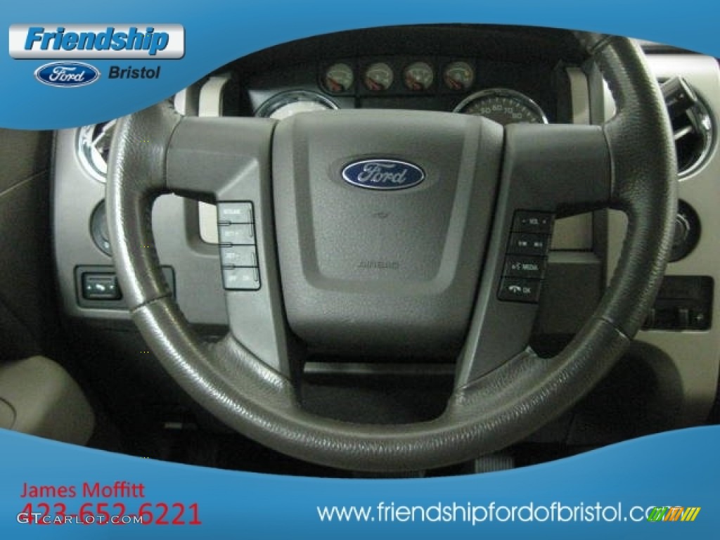 2010 F150 XLT SuperCrew 4x4 - Ingot Silver Metallic / Medium Stone photo #26