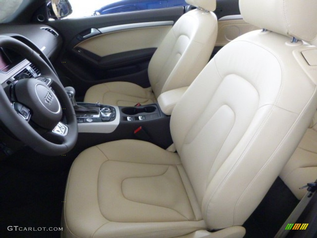 Velvet Beige/Moor Brown Interior 2013 Audi A5 2.0T quattro Cabriolet Photo #79623829