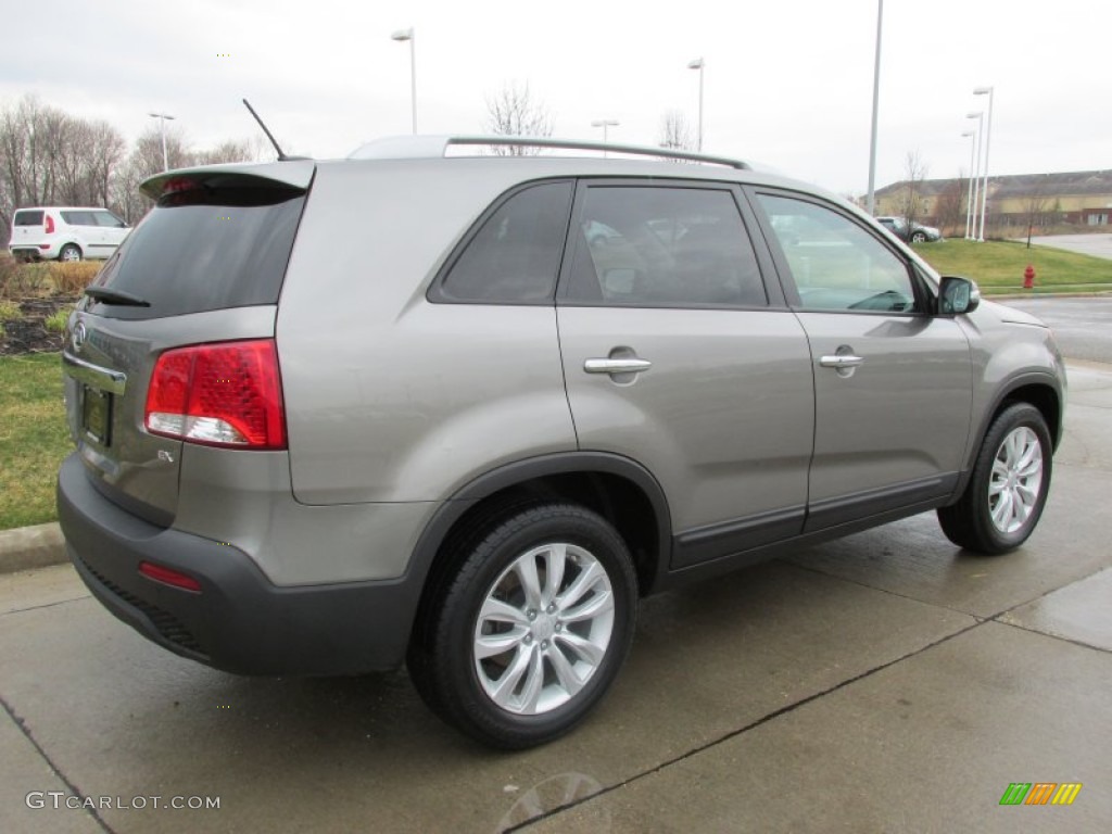 Titanium Silver 2011 Kia Sorento EX Exterior Photo #79624549