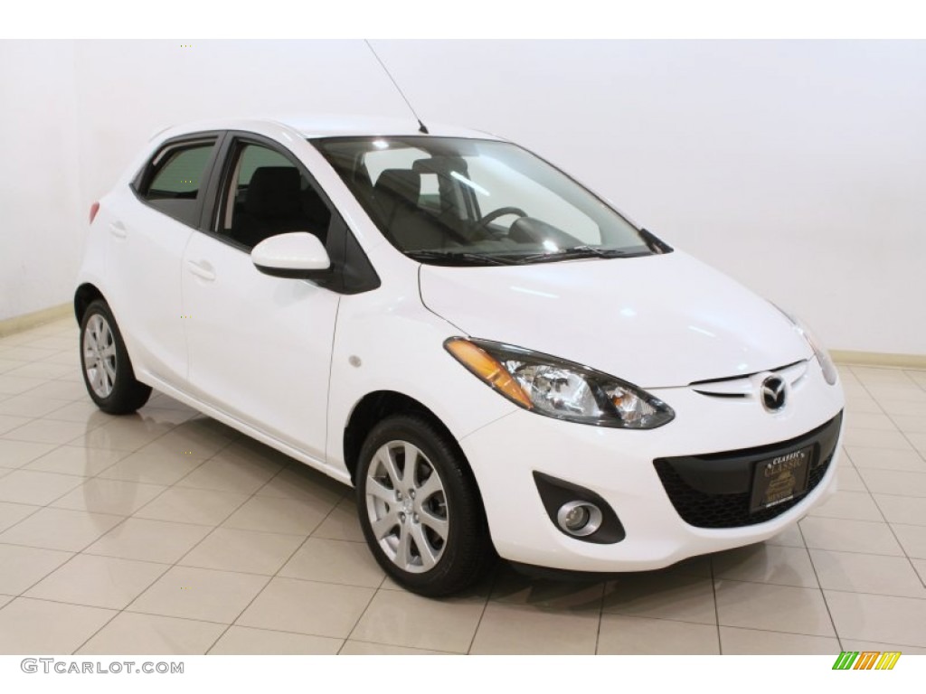 2011 MAZDA2 Touring - Crystal White Pearl / Black photo #1