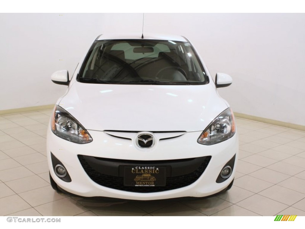 2011 MAZDA2 Touring - Crystal White Pearl / Black photo #2
