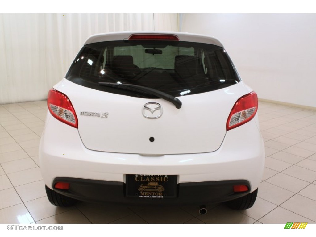 2011 MAZDA2 Touring - Crystal White Pearl / Black photo #14