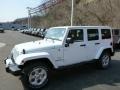 2013 Bright White Jeep Wrangler Unlimited Sahara 4x4  photo #1