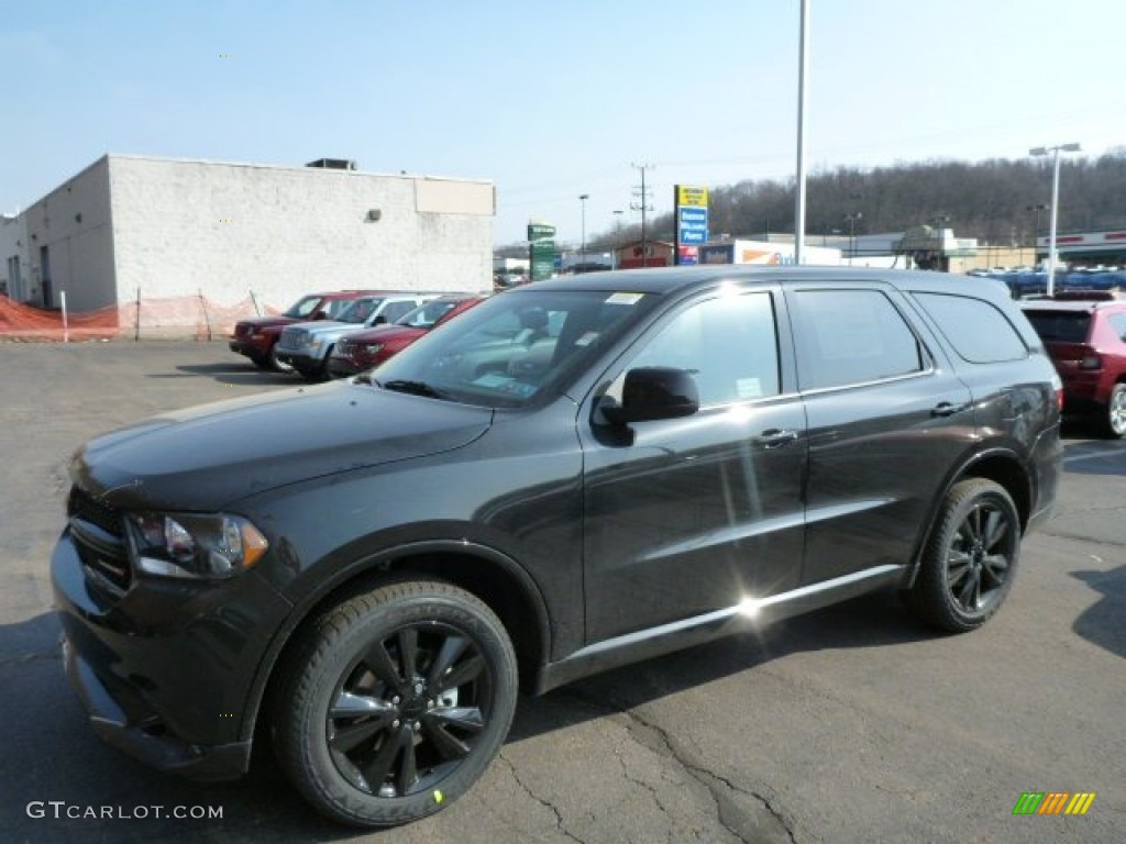 2013 Durango SXT AWD - Brilliant Black Crystal Pearl / Blacktop Black/Red photo #1