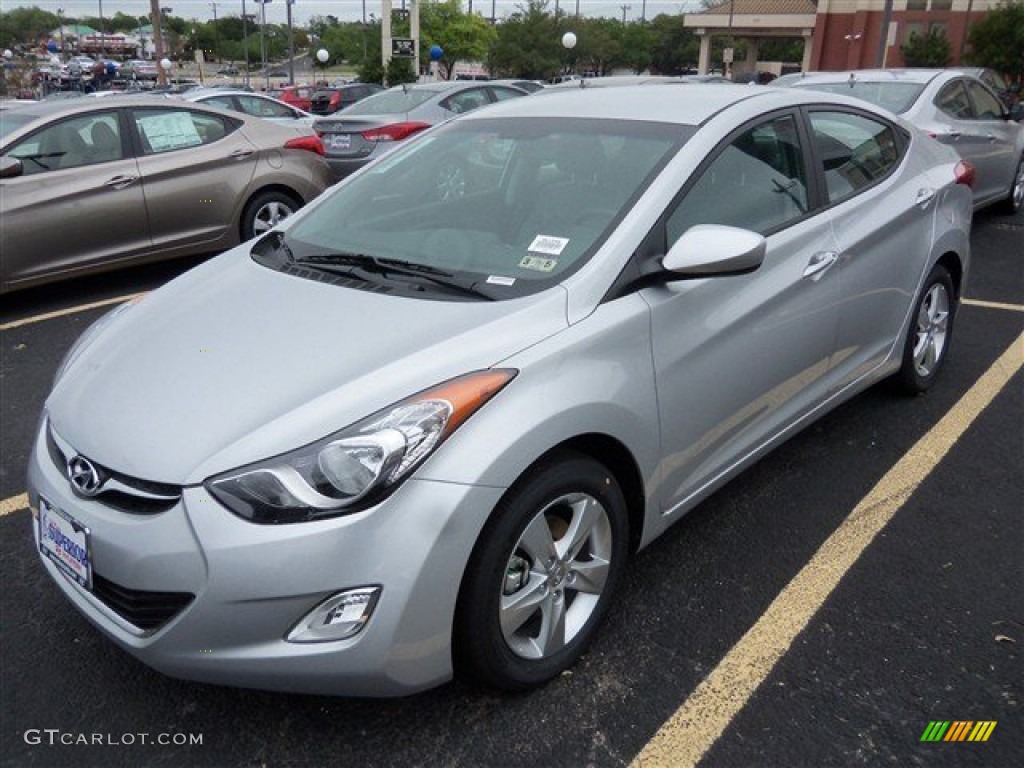 2013 Elantra GLS - Shimmering Air Silver / Gray photo #2