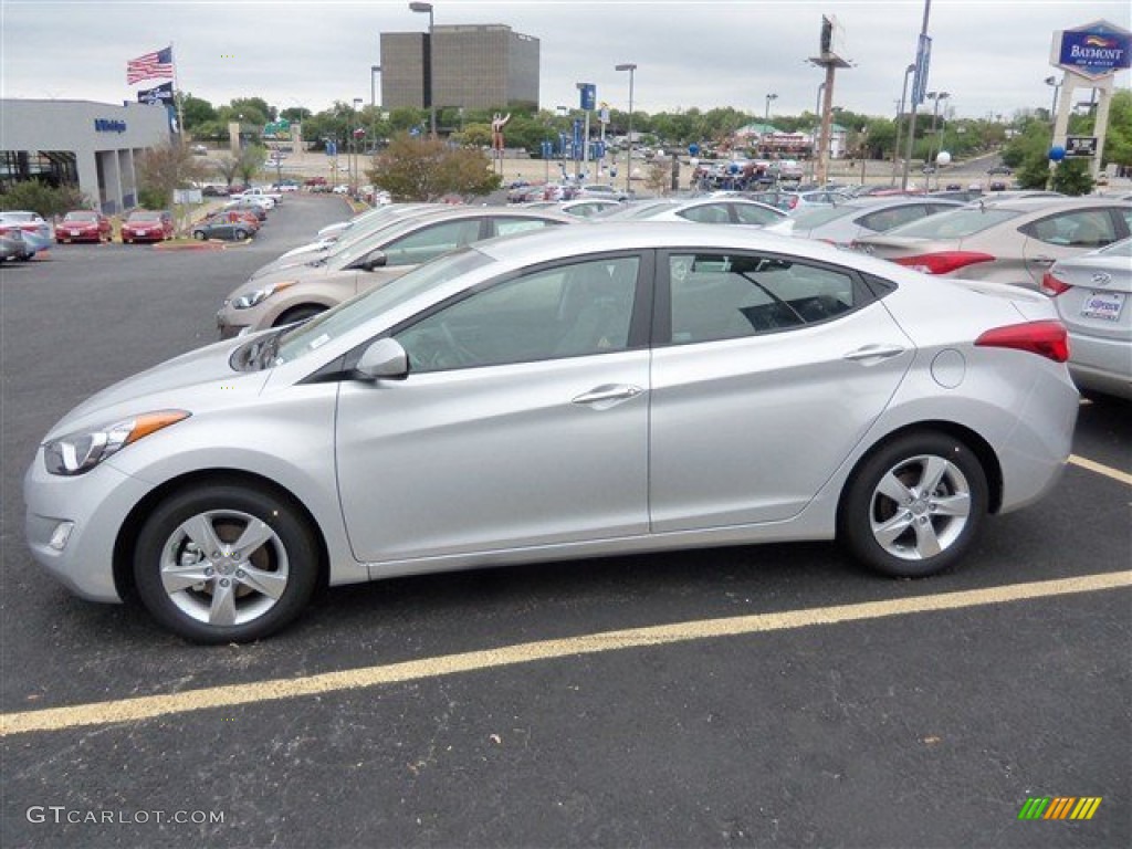 2013 Elantra GLS - Shimmering Air Silver / Gray photo #4