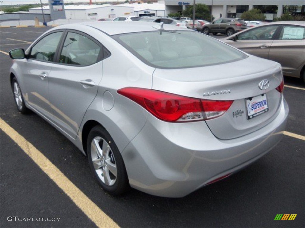 2013 Elantra GLS - Shimmering Air Silver / Gray photo #5