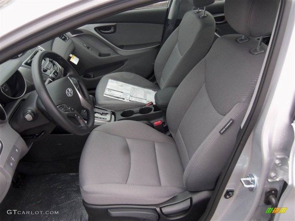 2013 Elantra GLS - Shimmering Air Silver / Gray photo #9