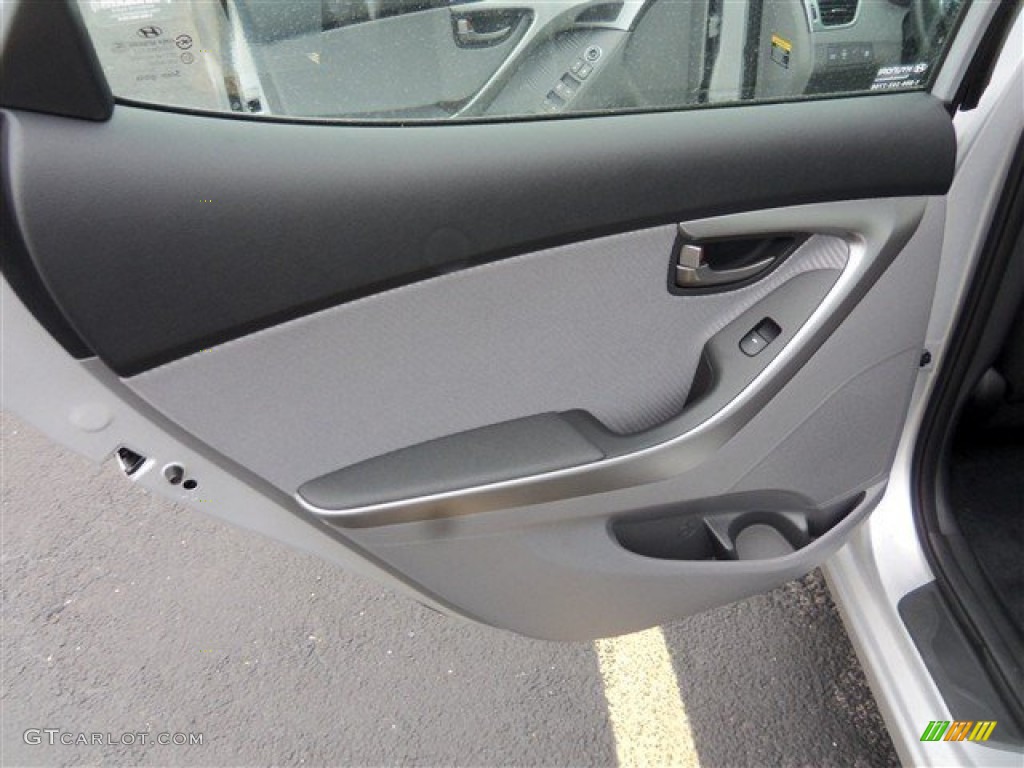 2013 Elantra GLS - Shimmering Air Silver / Gray photo #10