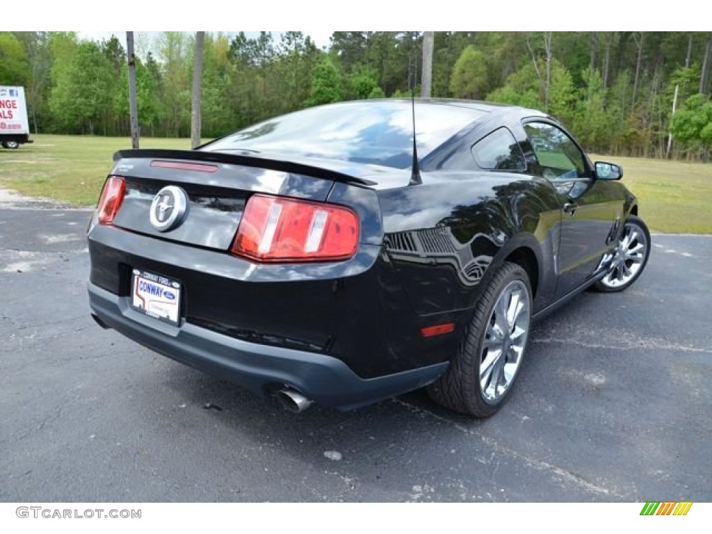 2011 Mustang V6 Premium Coupe - Ebony Black / Charcoal Black photo #5