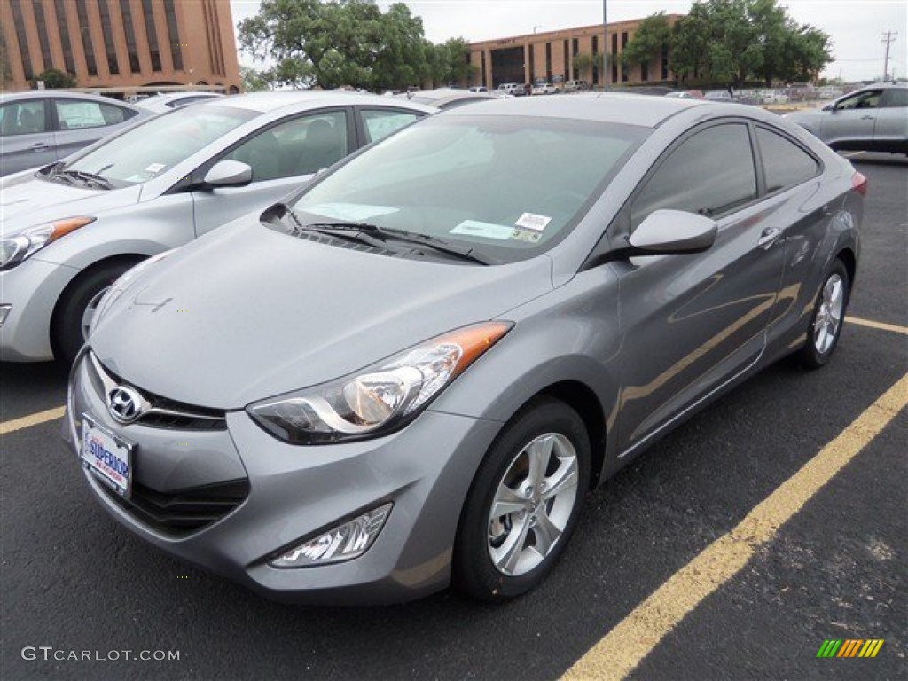 2013 Elantra Coupe GS - Titanium Gray Metallic / Gray photo #2