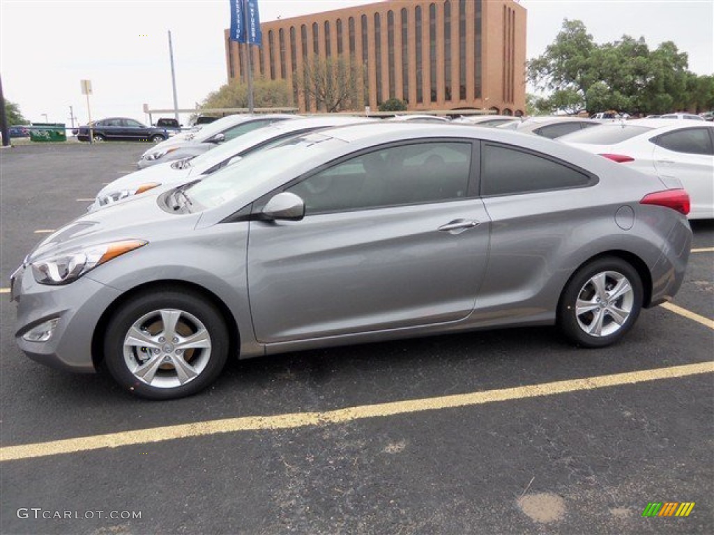 2013 Elantra Coupe GS - Titanium Gray Metallic / Gray photo #4