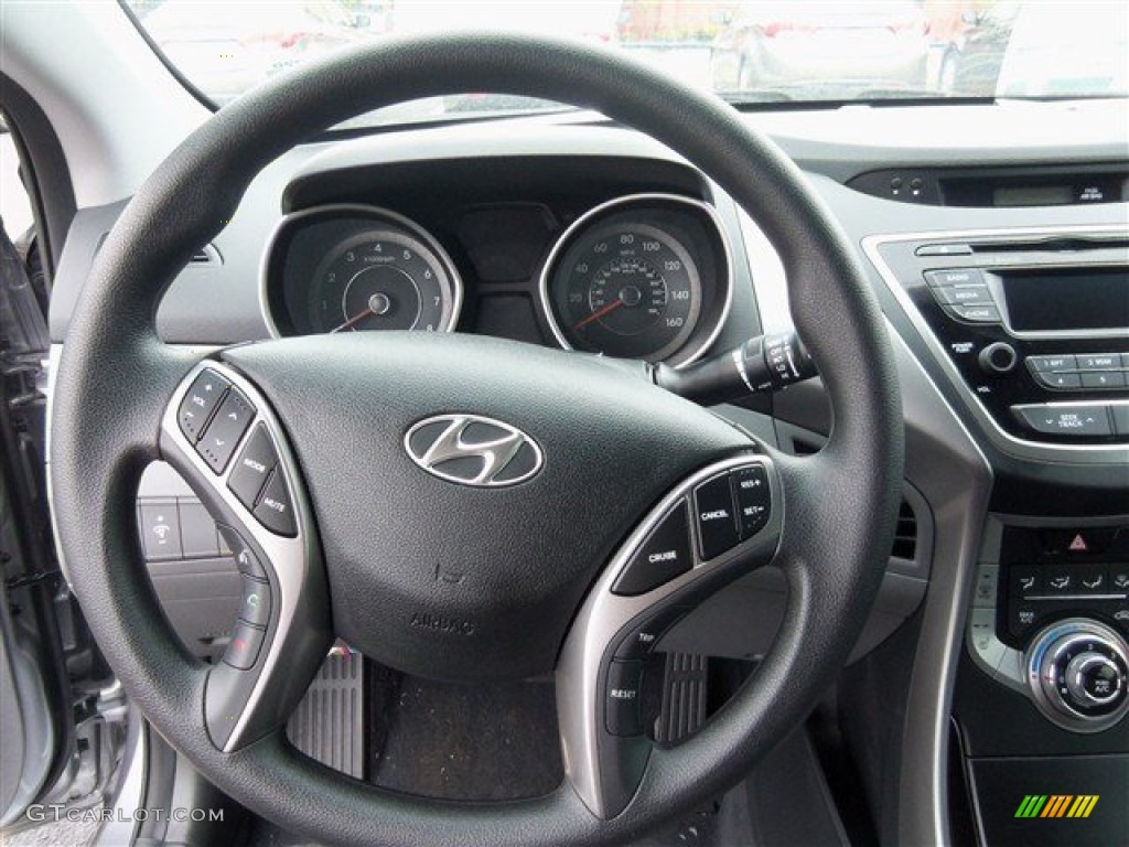 2013 Elantra Coupe GS - Titanium Gray Metallic / Gray photo #11