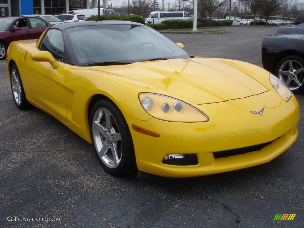 2005 Corvette Coupe - Millenium Yellow / Ebony photo #3