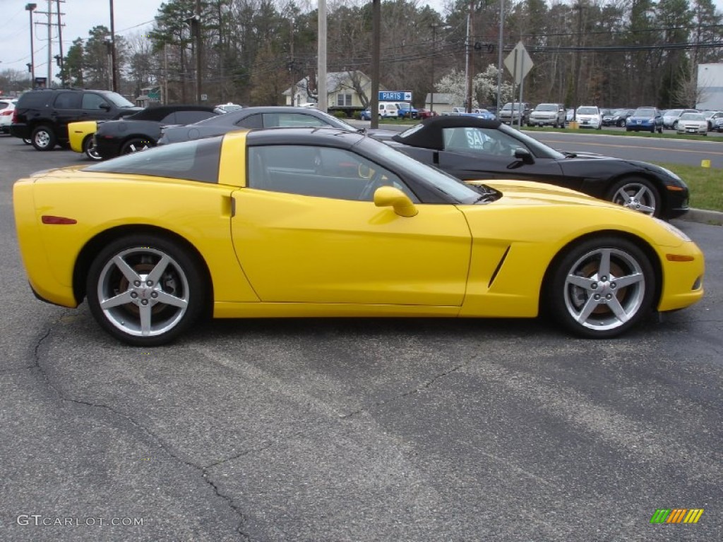 2005 Corvette Coupe - Millenium Yellow / Ebony photo #7