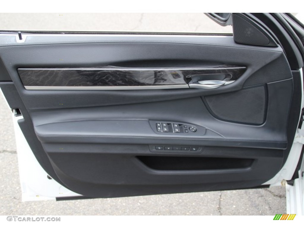 2012 BMW 7 Series 750i xDrive Sedan Black Door Panel Photo #79631719