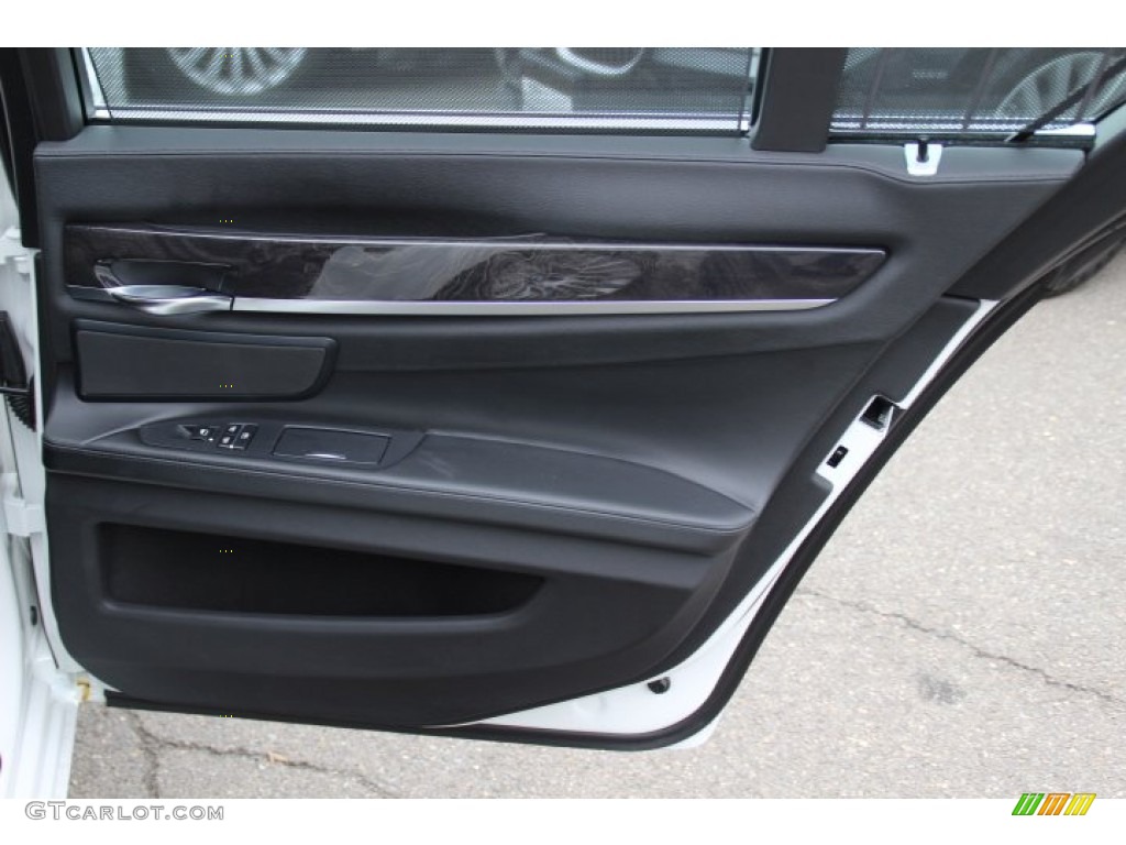 2012 BMW 7 Series 750i xDrive Sedan Black Door Panel Photo #79631954