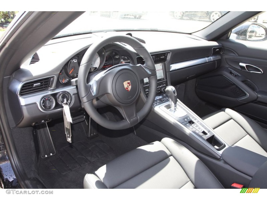 Black Interior 2013 Porsche 911 Carrera S Coupe Photo #79632394
